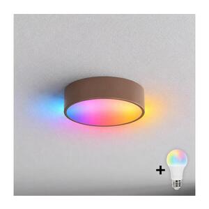 Imagine BRILAGI - LED RGBW plafonieră CLARE 1xE27/12W/230V Ø 20 cm maro