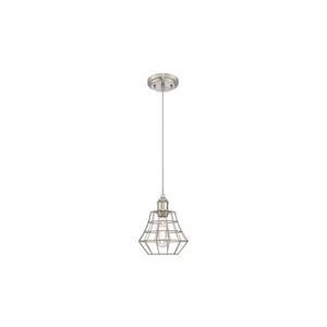 Imagine Westinghouse 6337240 - Candelabru suspendat pe cablu NATHAN 1xE27/60W/230V argintiu