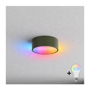 Imagine BRILAGI - Plafonieră LED RGBW CLARE 1xE27/12W/230V Ø 20 cm kaki