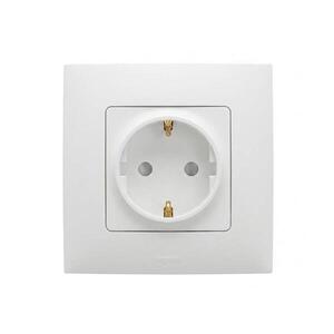 Imagine Legrand - Priză SCHUKO rezidențială 250V/16A cu ramă NILOE, albă