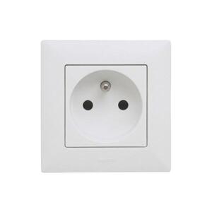 Imagine Legrand - Priză pentru uz casnic 250V/16A cu ramă NILOE STEP albă