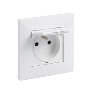 Imagine Legrand - Priză de exterior 250V/16A IP44 cu ramă NILOE STEP albă