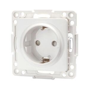 Imagine - Priză de uz casnic fără ramă SCHUKO 250V albă