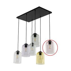 Imagine Sticlă de schimb pentru candelabru E27, diametru 14 cm, roz fumuriu
