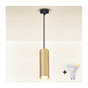 Imagine BRILAGI - Lustră LED SELE, reglabilă, pe cablu, 1xGU10/4, 8W/230V, negru/auriu