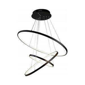 Imagine Lustră LED suspendată pe cablu LED/90W/230V Ø 80 cm, neagră