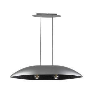 Imagine Lustră pe cablu GONDOLA 2xE27/60W/230V argintiu/negru