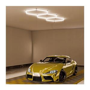 Imagine Plafonieră LED HEXAGON LED/128W/85-265V 4000K 248x97 cm CRI 90 IP54 albă