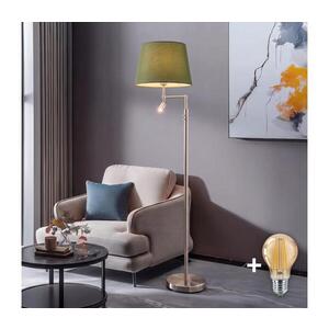 Imagine BRILAGI - Lampadar LED CERIA 1xE27/60W/230V + LED/2, 1W crom mat/verde