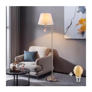 Imagine BRILAGI - Lampadar LED CERIA 1xE27/60W/230V + LED/2, 1W crom mat/alb