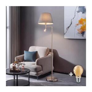 Imagine BRILAGI - Lampadar LED CERIA 1xE27/60W/230V + LED/2, 1W crom mat/gri