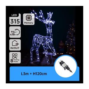 Imagine - Decorațiune LED de Crăciun pentru exterior LED/3, 6W/31/230V 6500K 120cm IP44 ren