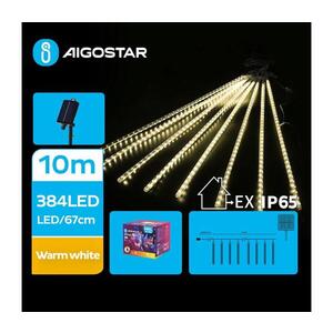 Imagine Instalație LED solară de Crăciun 384xLED/13m IP65 alb cald