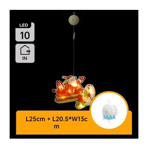 Imagine Decorațiune LED de Crăciun LED/3xAAA avion de Crăciun 17cm