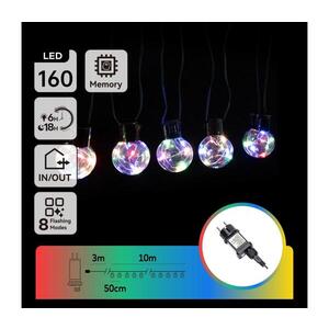 Imagine - Ghirlandă LED decorativă RGBY pentru exterior 160xLED/3, 6W/230V 10m IP44