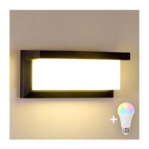 Imagine BRILAGI - Aplica de exterior LED RGBW BRICKY, 1xE27/12W/230V, negru, IP54