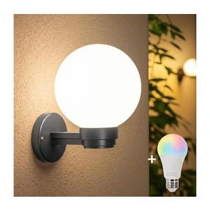 Imagine BRILAGI Ven HARBOR - aplică de perete LED RGBW 1xE27/12W/230V IP33 antracit/alb