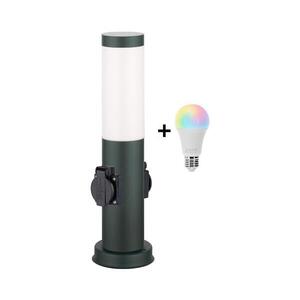 Imagine BRILAGI - Lampă LED RGBW Ven cu 2 prize, 1xE27/12W/230V, 40 cm, IP44, antracit