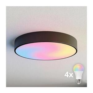 Imagine BRILAGI - Plafonieră LED RGBW dimabilă CLARE 4xE27/12W/230V neagră