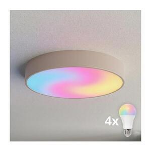 Imagine BRILAGI - Plafonieră LED RGBW reglabilă CLARE, 4x E27/12W/230V, Wi‑Fi, bej