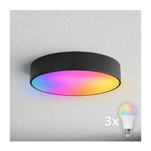 Imagine BRILAGI - Plafonieră LED RGBW CLARE, dimabilă, pentru baie, 3x E27/12W/230V, IP54, Wi-Fi, neagră