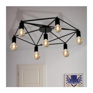 Imagine Eglo 97904 - Lustră aplicată STAITI 7xE27/60W/230V negru