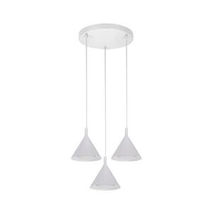 Imagine BRILAGI - LED Lustră suspendată pe cablu CONE TRIPLE ROUND 3xGX53/15W/230V albă