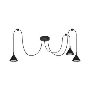 Imagine BRILAGI - LED Lustră pe cablu CONE TRIPLE SPIDER 3xGX53/15W/230V neagră