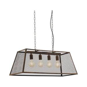 Imagine Eglo 49799 - Corp de iluminat pendul AMESBURY 4xE27/60W