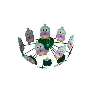 Imagine Eglo 95636 - Plafoniera copii VIKI 2 1xE27/60W/230V verde