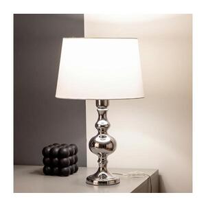 Imagine BRILAGI - Lampă de masă CERIA 1xE27/60W/230V Ø 30 cm crom lucios/alb