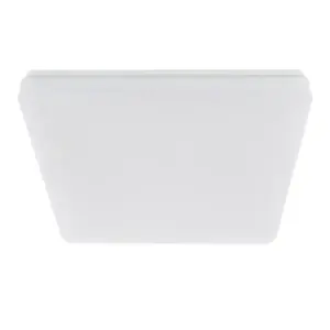 Imagine Plafoniera inteligenta LED RGB Tellur, Control vocal, 24W, Wi-Fi, 33 cm, Forma patrata