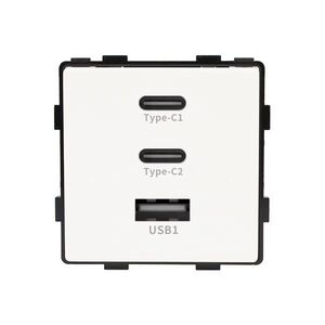 Imagine Modul Priza Fast Charge 65W – USB-A + 2 x USB-C LUXION