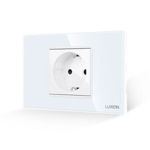 Imagine Priza Simpla LUXION cu Rama din Sticla, Standard Italian, 2/3M