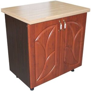 Imagine Masca pentru chiuveta cu 2 usi 80 cm Zebra, Wenge/MDF Cedru Frunza, cu blat Artar 80 x 85 x 60