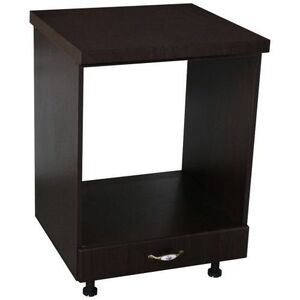 Imagine Corp pentru cuptor incorporabil cu sertar Zebra, Wenge/MDF Wenge, cu blat Negru, 60 x 85 x 60 cm