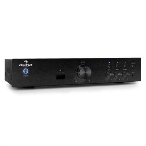 Imagine Auna AV2-CD508BT, amplificator HiFi negru, AUX, bluetooth