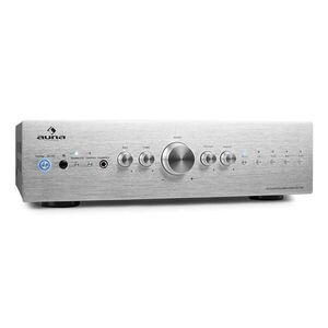 Imagine Auna CD708, 600 W, AUX phono, amplificator stereo, argintiu
