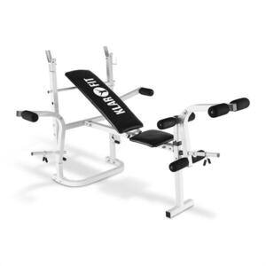 Imagine KLARFIT Banca exerciții HB3BC-W Armcurler picior gantera curl bare alba