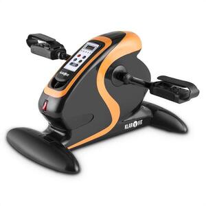 Imagine KLARFIT Cycloony Mini Bike, bicicletă de exerciții, motor, 120 kg, telecomandă, alb/albastru