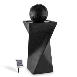 Imagine Blumfeldt Fântână cu bilă Schönbrunn, fântână cu apă solară 200 l/h LED bazalt