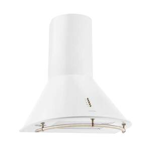 Imagine Klarstein Lumio Prima hota retro din oțel inoxidabil alb 60cm 352m³ / h