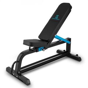 Imagine Capital Sports Ad Doar Greutate Bench reglabil banca plata 300 kg de oțel negru