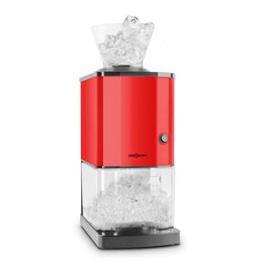 Imagine OneConcept Icebreaker Ice Crusher 15 kg / h de 3.5 litri din oțel inoxidabil găleată de gheață roșie