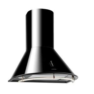 Imagine Klarstein Lumio Neo retro hota 60cm 615m³ / h oțel inoxidabil negru
