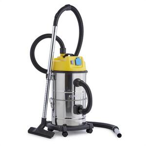 Imagine Klarstein Aspirator industrial, Reinraum 3 în 1, pentru aspirare umedă/uscată, aspirator de cenușă, 1800 W, 30 l, oțel inoxidabil