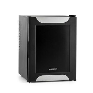 Imagine Klarstein Happy Hour, negru cu ușă decorativă, minibar, frigider, 33 l, silențios, G