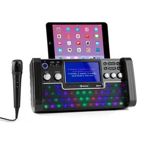 Imagine Auna DISCOFEVER BLUETOOTH KARAOKE, dispozitiv cu LED-uri, display de 7 '' TFT, CD, USB