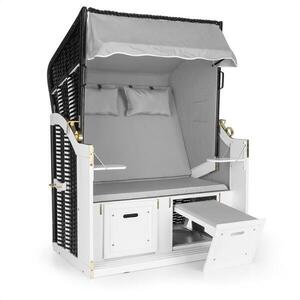 Imagine Blumfeldt Hiddensee scaun plaja XL 2 locuri 118 cm , pin si răchită gri
