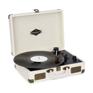 Imagine Auna Nostalgy by Peggy Sue, gramofon retro, USB AUX, aspect crem / alamă